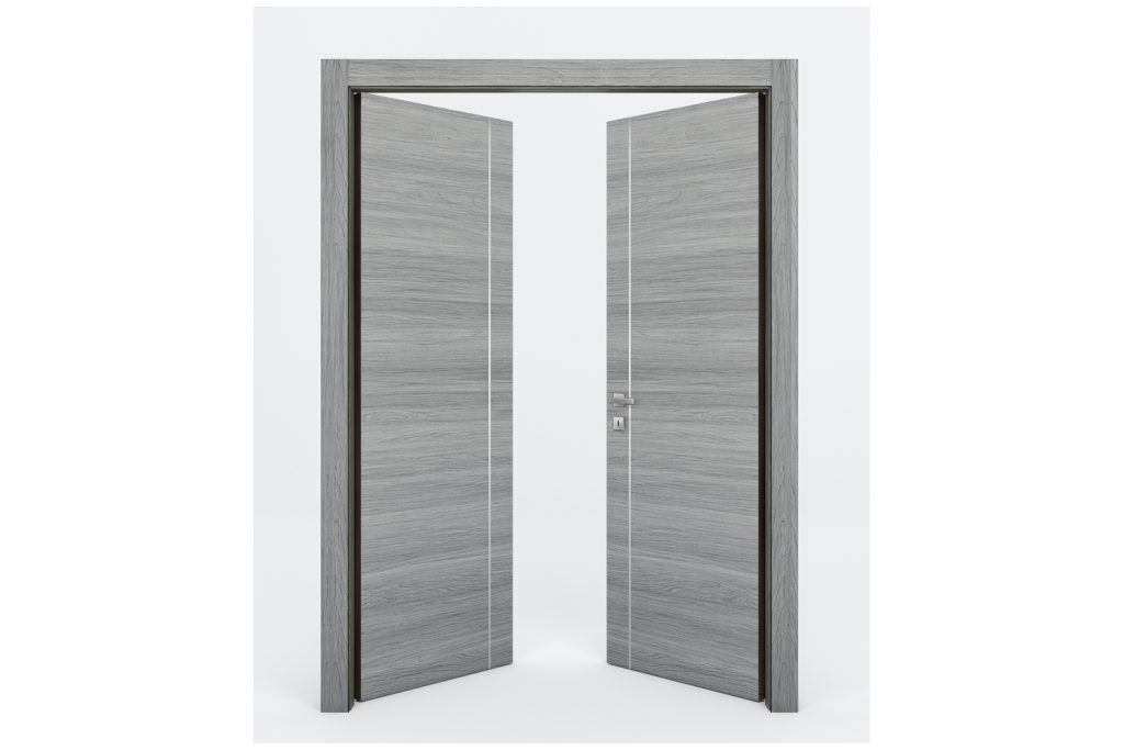 Nova Braga 1V Olmo Matrix Laminated Modern Interior Door - Double Door