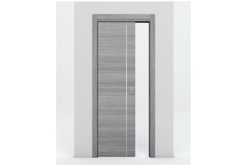 Nova Braga 1V Olmo Matrix Laminated Modern Interior Door - Single Pocket