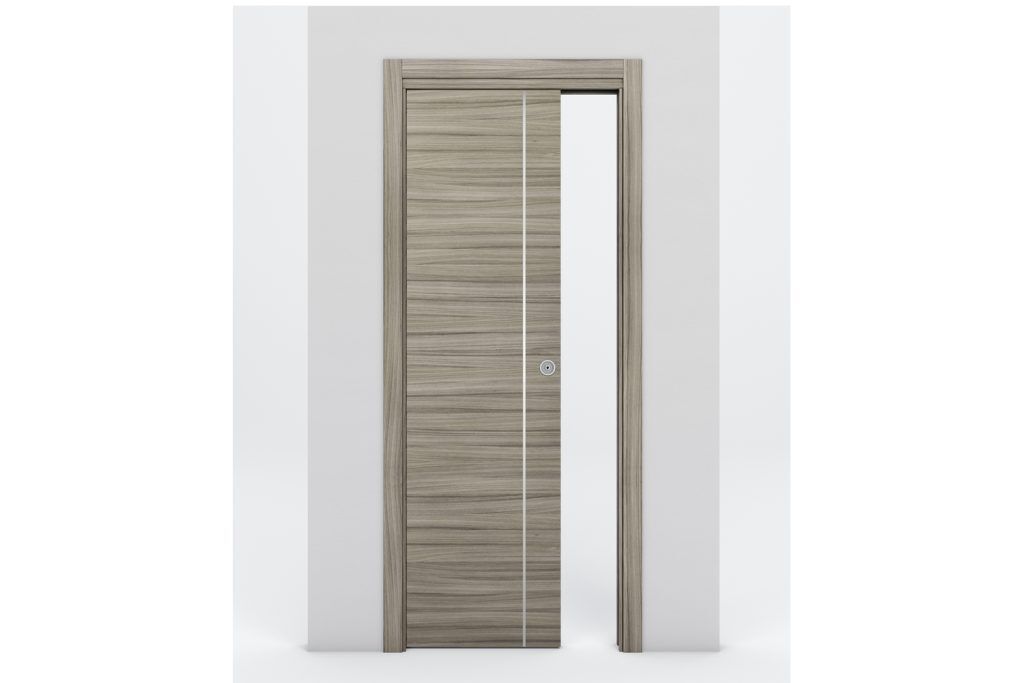 Nova Braga 1V Palissandro Matrix Laminated Modern Interior Door - Single Pocket