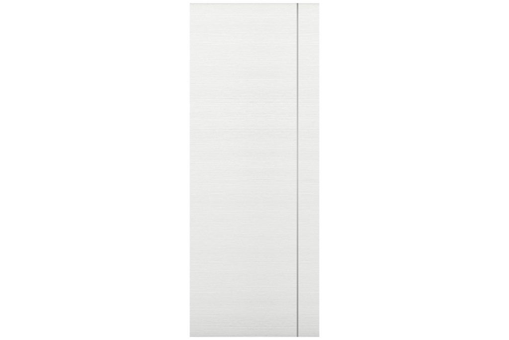 Nova Braga 1VR Bianco Matrix Laminated Modern Interior Door - Slab