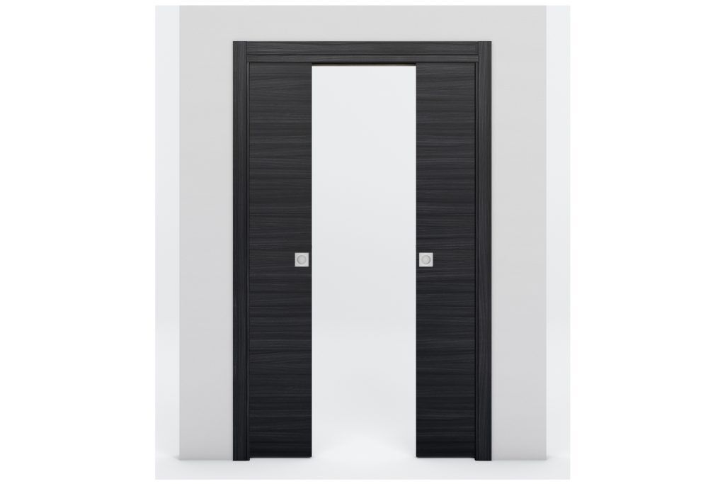 Nova Braga 1VR Blu Matrix Laminated Modern Interior Door - Double Pocket