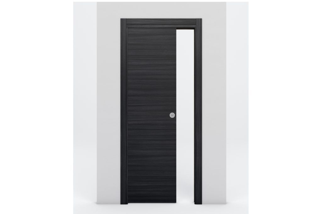 Nova Braga 1VR Blu Matrix Laminated Modern Interior Door - Single Pocket
