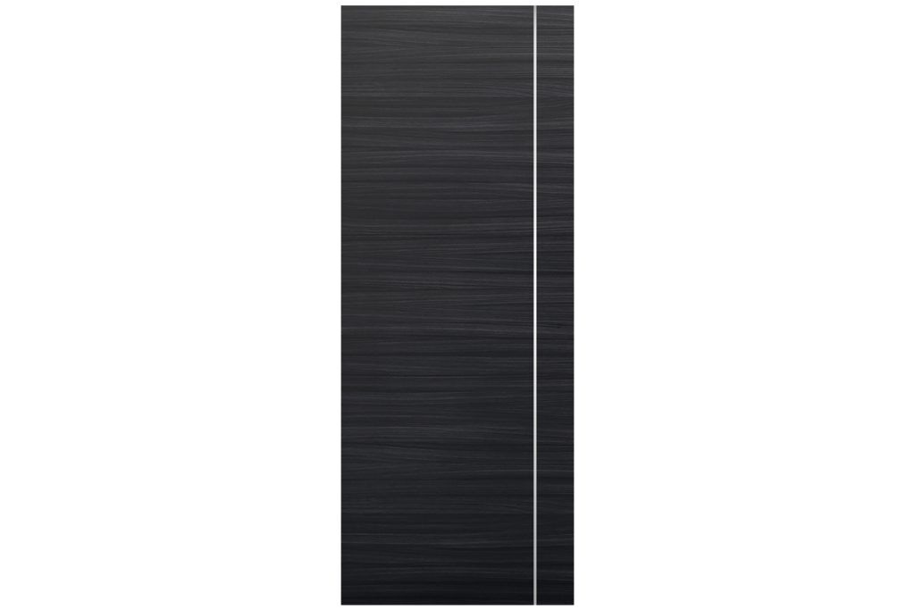 Nova Braga 1VR Blu Matrix Laminated Modern Interior Door - Slab