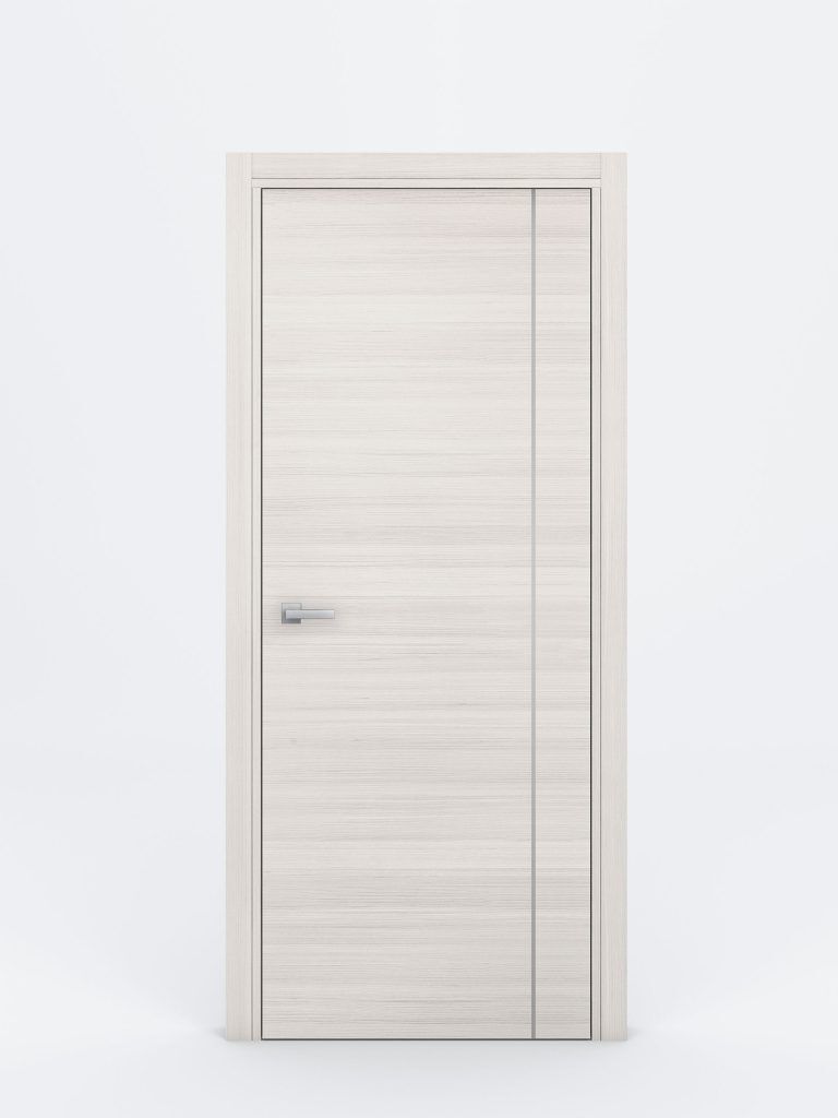 Nova Braga 1VR Crema Matrix Laminated Modern Interior Door - Single Door