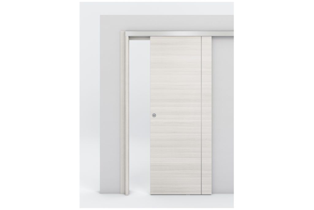 Nova Braga 1VR Crema Matrix Laminated Modern Interior Door - Bypass Door