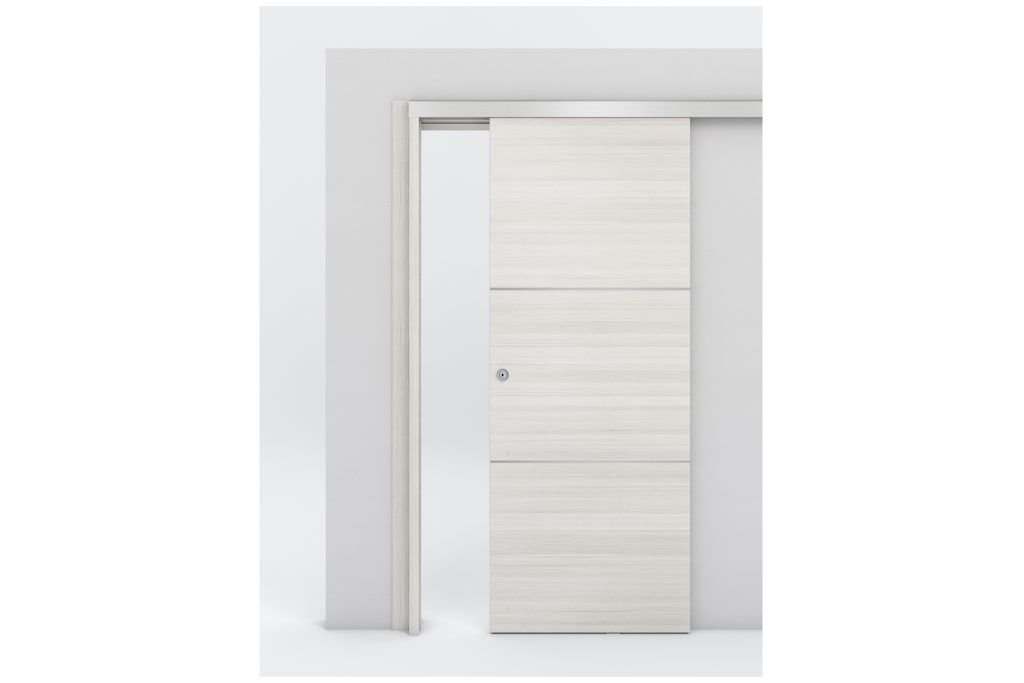 Nova Braga 2H Crema Matrix Laminated Modern Interior Door - Bypass Door