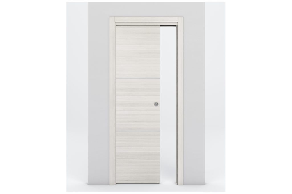 Nova Braga 2H Crema Matrix Laminated Modern Interior Door - Single Pocket