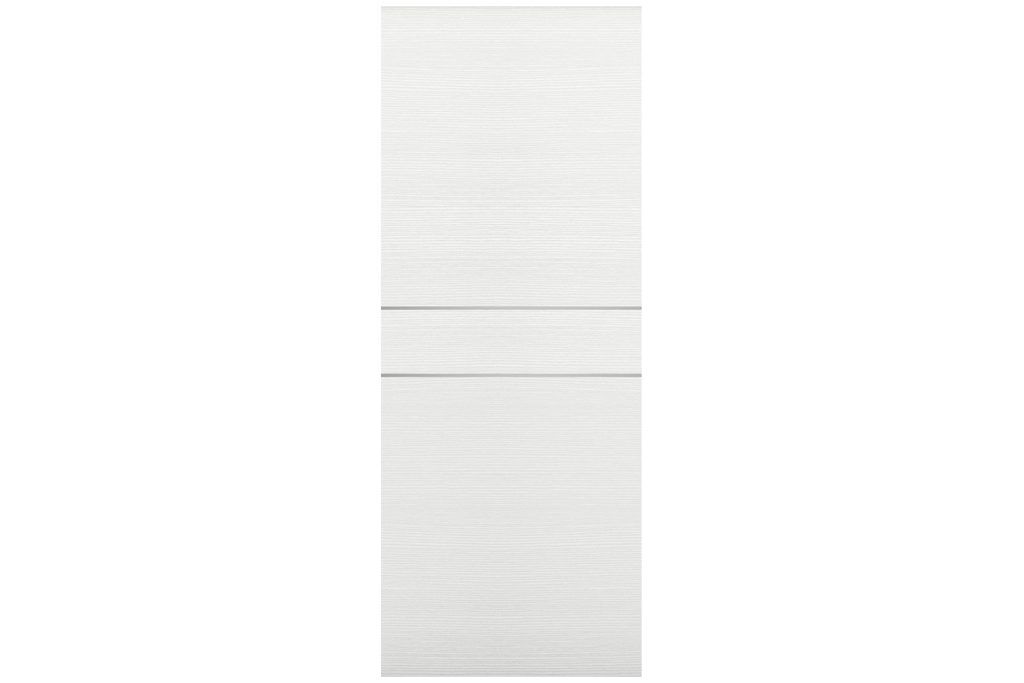 Nova Braga 2HC Bianco Matrix Laminated Modern Interior Door - Slab