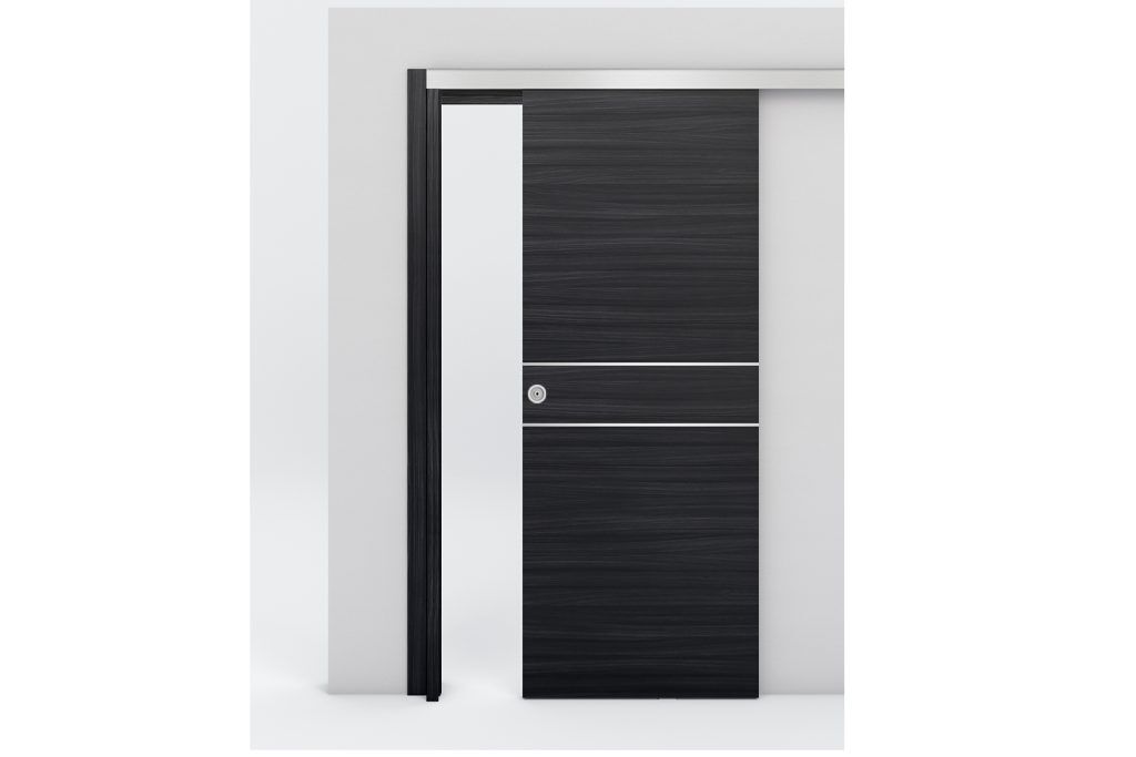 Nova Braga 2HC Blu Matrix Laminated Modern Interior Door - Bypass Door