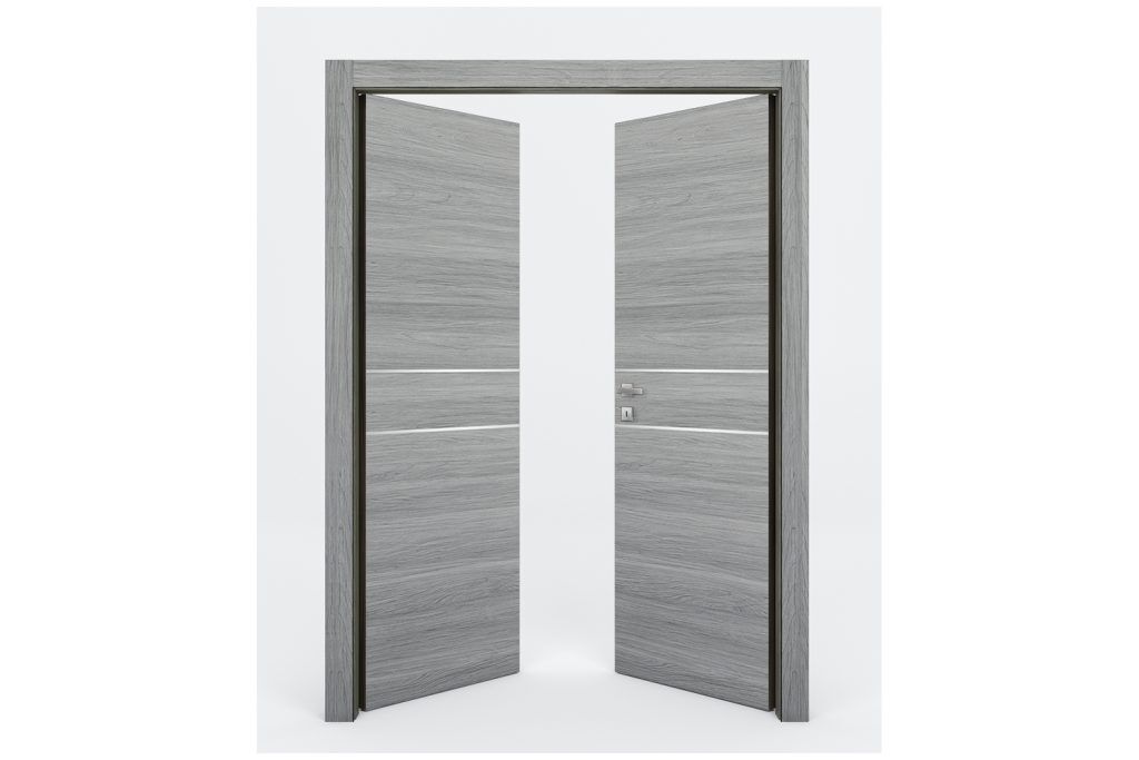 Nova Braga 2HC Olmo Matrix Laminated Modern Interior Door - Double Door