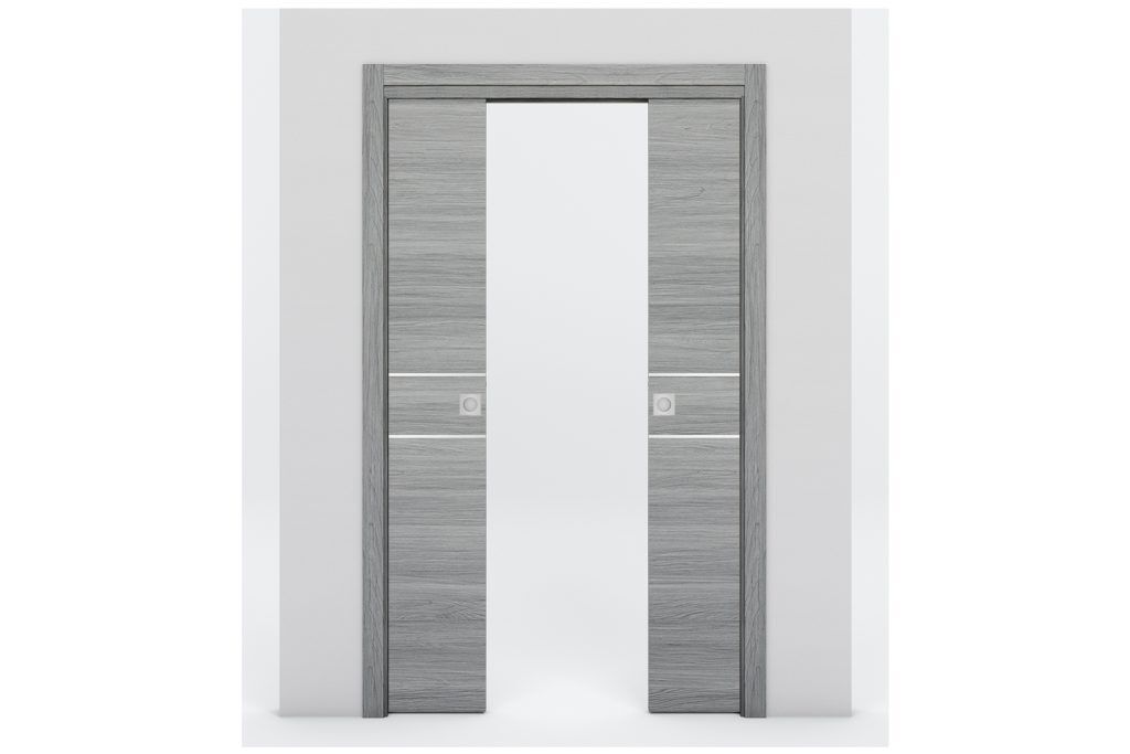 Nova Braga 2HC Olmo Matrix Laminated Modern Interior Door - Double Pocket