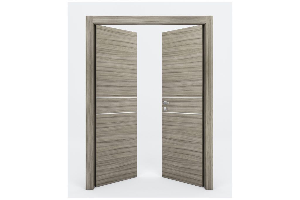 Nova Braga 2HC Palissandro Matrix Laminated Modern Interior Door - Double Door