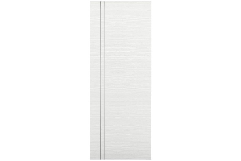 Nova Braga 2V Bianco Matrix Laminated Modern Interior Door - Slab