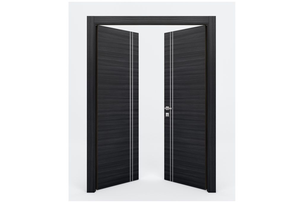 Nova Braga 2V Blu Matrix Laminated Modern Interior Door - Double Door