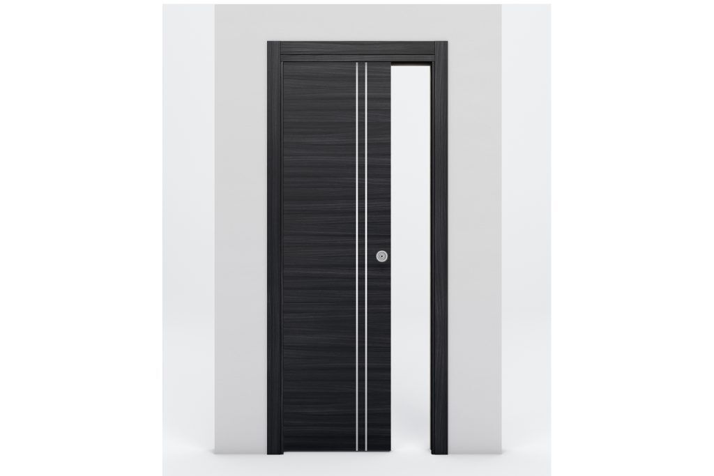 Nova Braga 2V Blu Matrix Laminated Modern Interior Door - Single Pocket