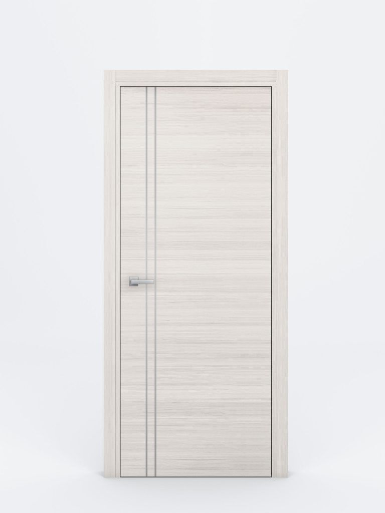 Nova Braga 2V Crema Matrix Laminated Modern Interior Door - Single Door