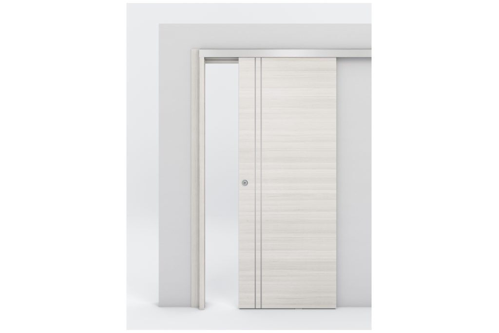 Nova Braga 2V Crema Matrix Laminated Modern Interior Door - Bypass Door