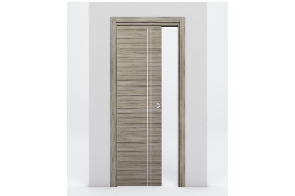Nova Braga 2V Palissandro Matrix Laminated Modern Interior Door - Single Pocket
