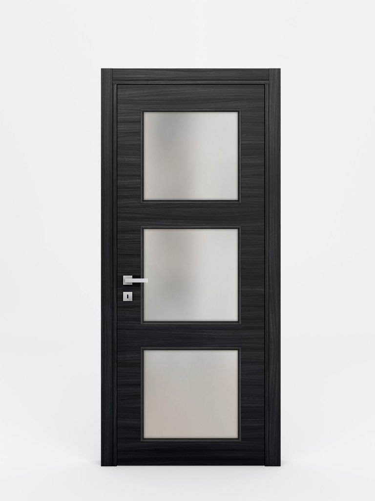 Nova Braga 3 Lite Blu Matrix Laminated Modern Interior Door - Single Door
