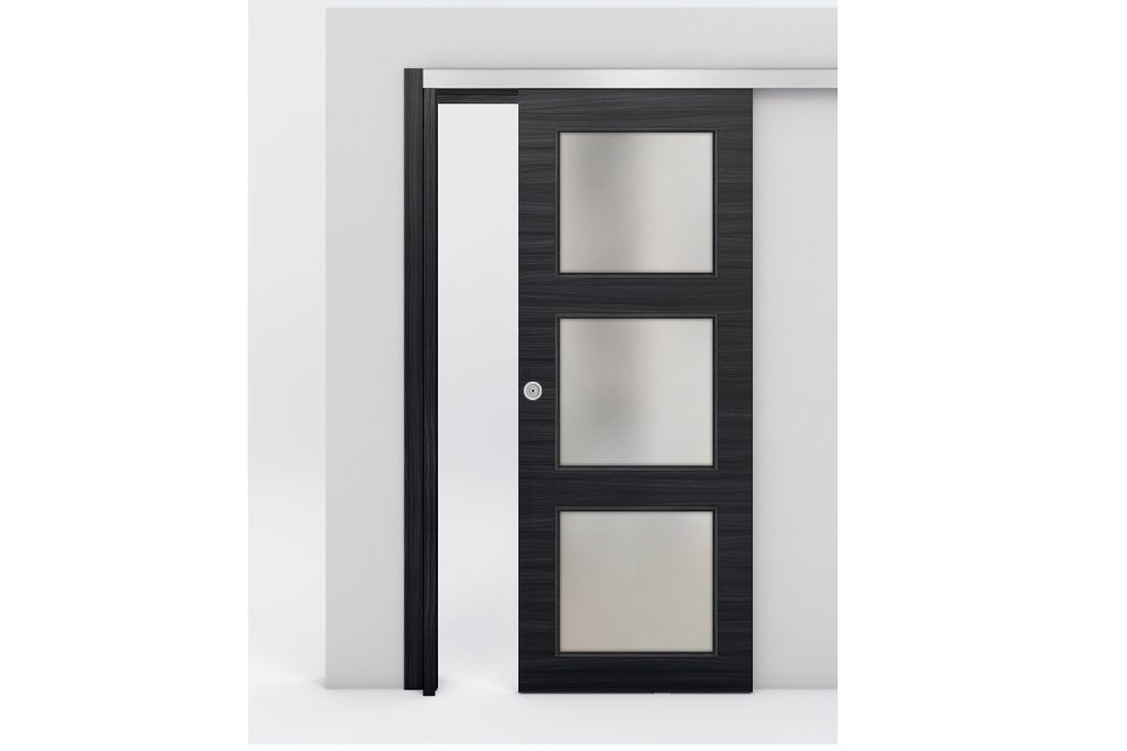Nova Braga 3 Lite Blu Matrix Laminated Modern Interior Door - Bypass Door