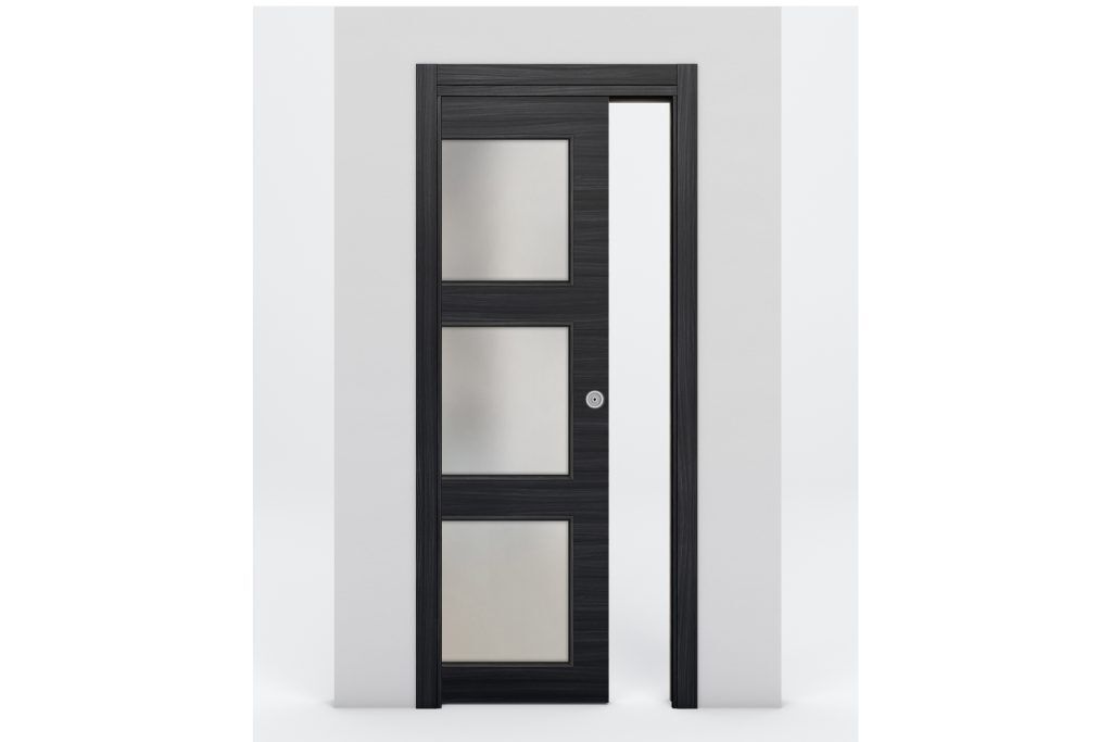 Nova Braga 3 Lite Blu Matrix Laminated Modern Interior Door - Single Pocket