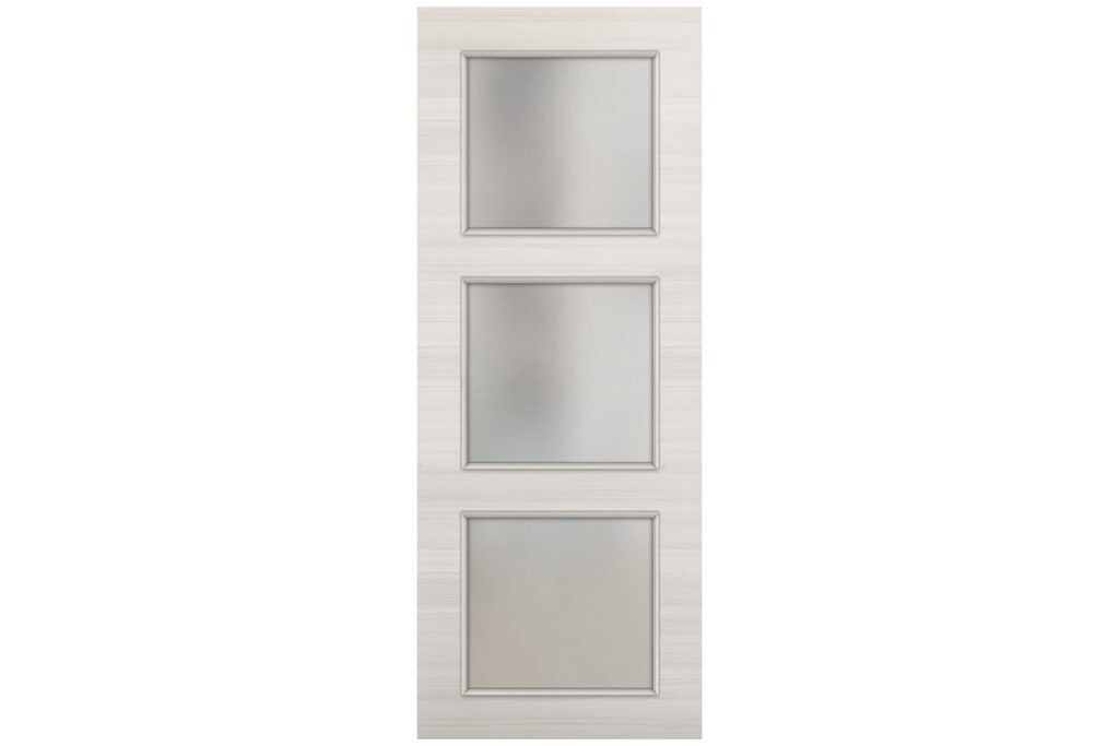 Nova Braga 3 Lite Crema Matrix Laminated Modern Interior Door - Slab