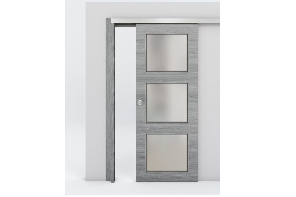 Nova Braga 3 Lite Olmo Matrix Laminated Modern Interior Door - Bypass Door