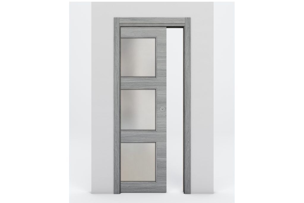 Nova Braga 3 Lite Olmo Matrix Laminated Modern Interior Door - Single Pocket