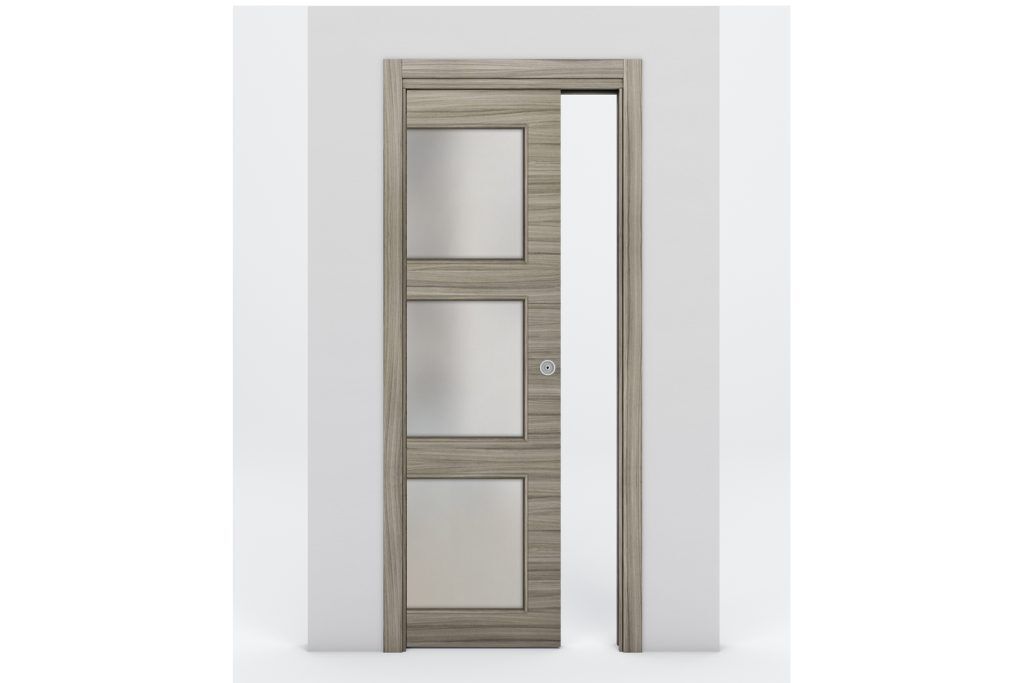 Nova Braga 3 Lite Palissandro Matrix Laminated Modern Interior Door - Single Pocket