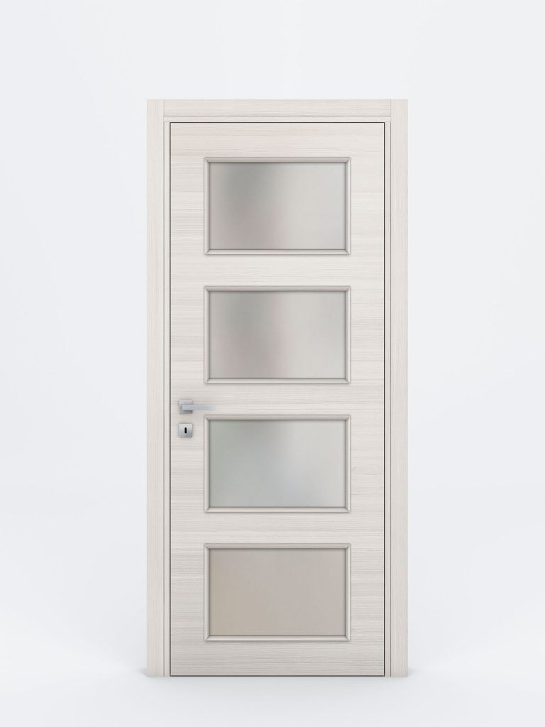 Nova Braga 4 Lite Crema Matrix Laminated Modern Interior Door - Single Door