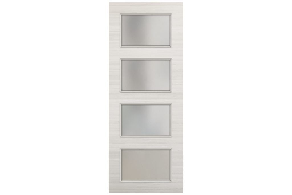 Nova Braga 4 Lite Crema Matrix Laminated Modern Interior Door - Slab