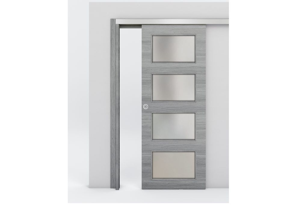 Nova Braga 4 Lite Olmo Matrix Laminated Modern Interior Door - Bypass Door