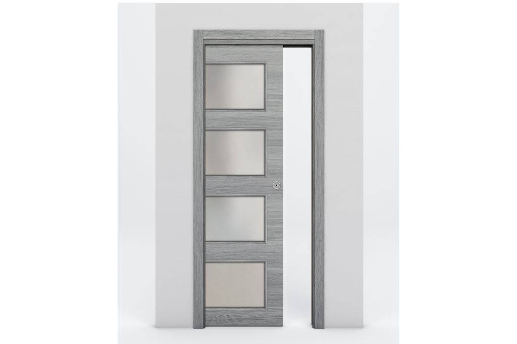 Nova Braga 4 Lite Olmo Matrix Laminated Modern Interior Door - Single Pocket