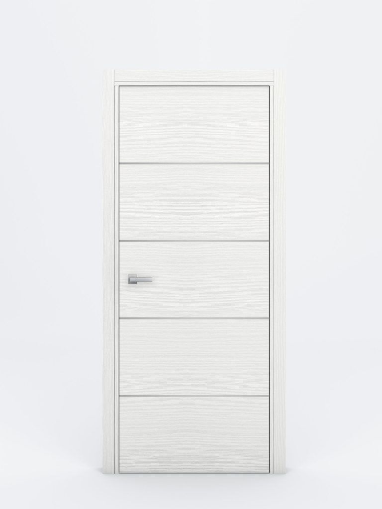 Nova Braga 4H Bianco Matrix Laminated Modern Interior Door - Single Door
