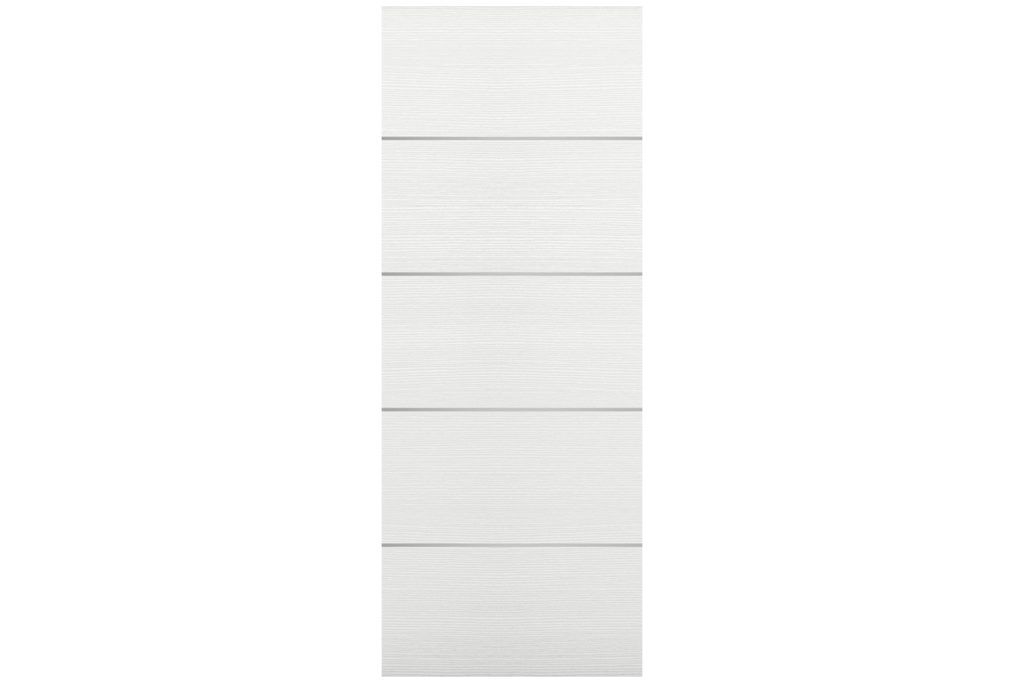 Nova Braga 4H Bianco Matrix Laminated Modern Interior Door - Slab