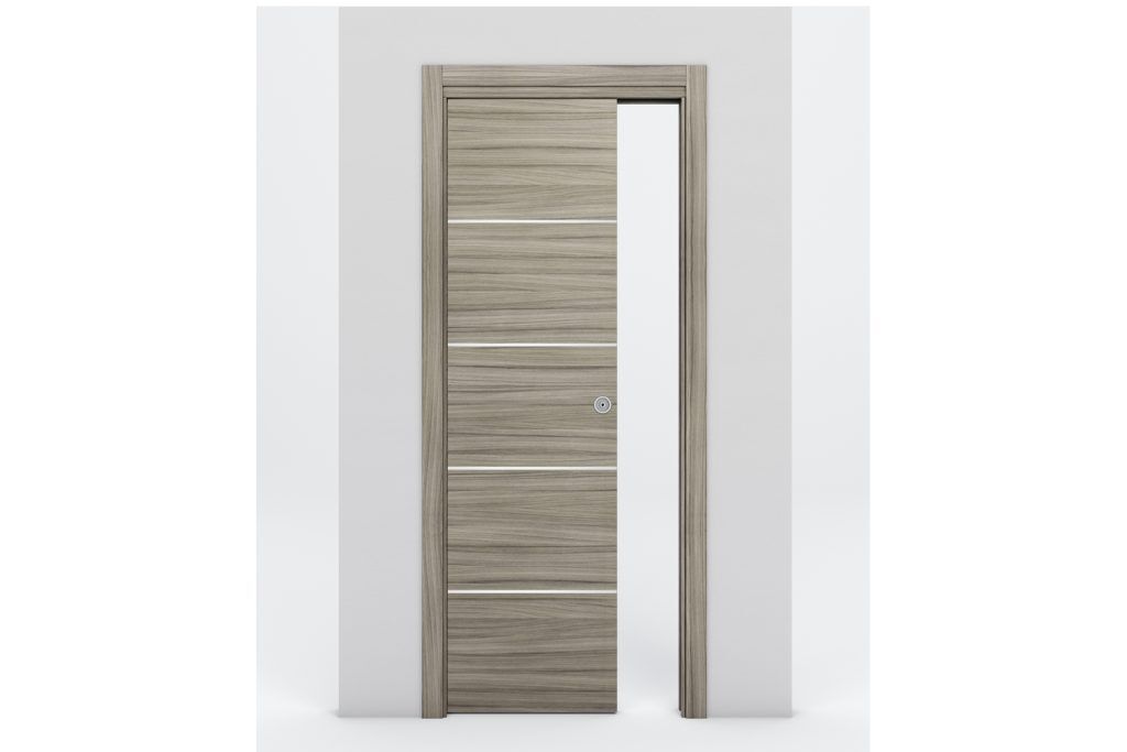 Nova Braga 4H Palissandro Matrix Laminated Modern Interior Door - Single Pocket