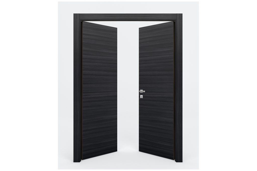 Nova Braga Blu Matrix Laminated Modern Interior Door - Double Door