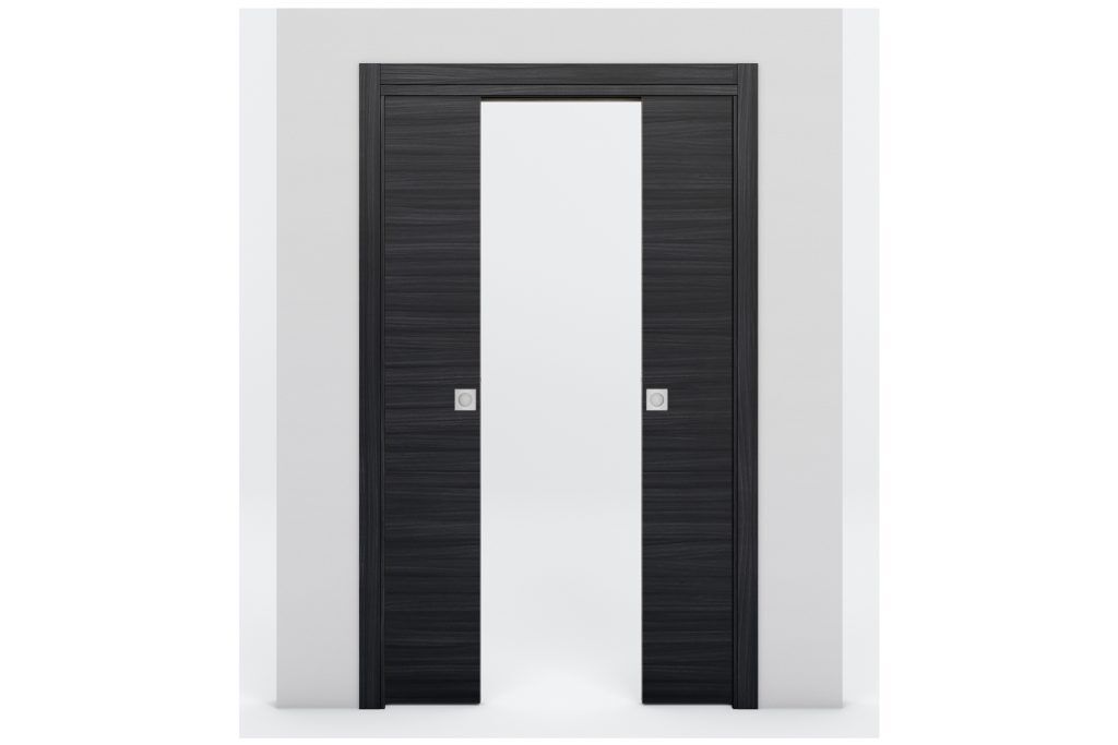 Nova Braga Blu Matrix Laminated Modern Interior Door - Double Pocket