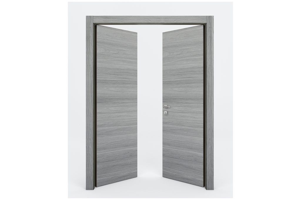 Nova Braga Olmo Matrix Laminated Modern Interior Door - Double Door