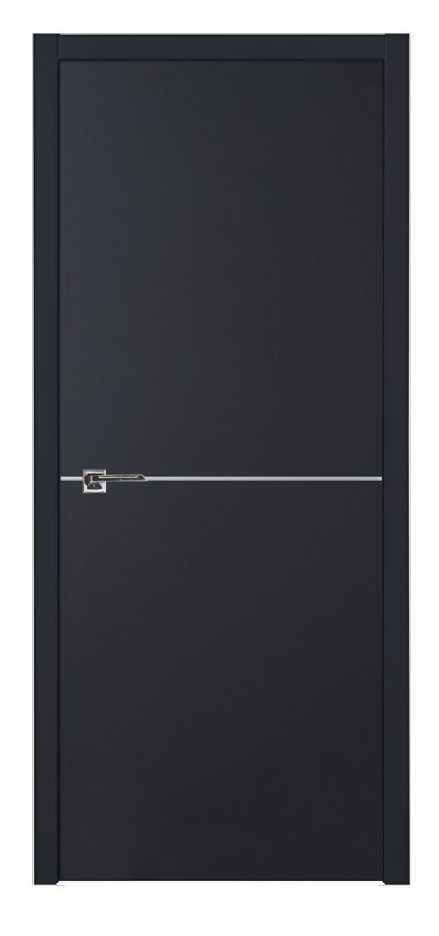 Glam 007 G-Pro Soft Black Laminated Modern Interior Door