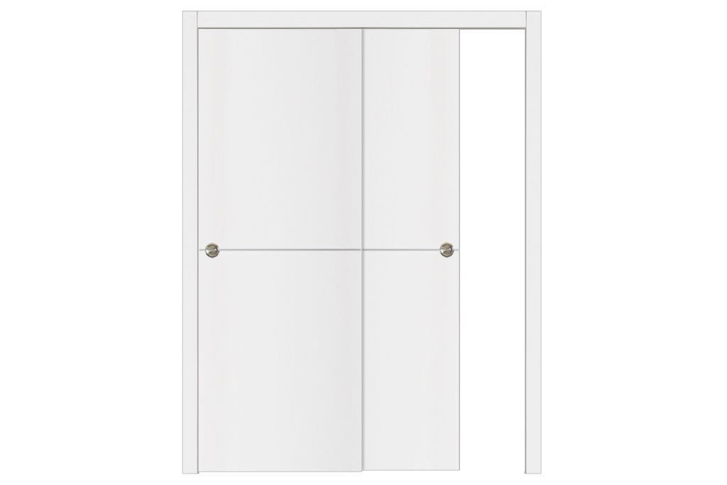 Glam 007 G-Pro Soft White Laminated Modern Interior Door - Bypass Door