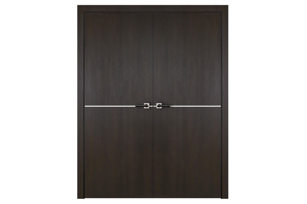 Nova Italia Flush 07 Premium Wenge Laminate Interior Door - Double Door
