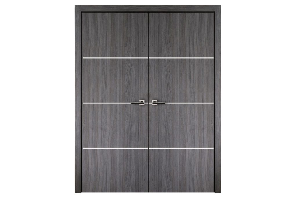 Nova Italia Flush 09 Swiss Elm Laminate Interior Door - Double Door