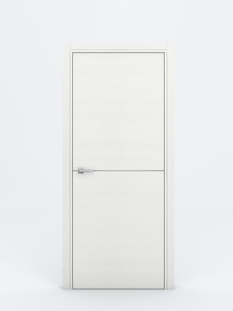 Braga 1H Bianco Matrix Laminated Modern Interior Door - Single Door