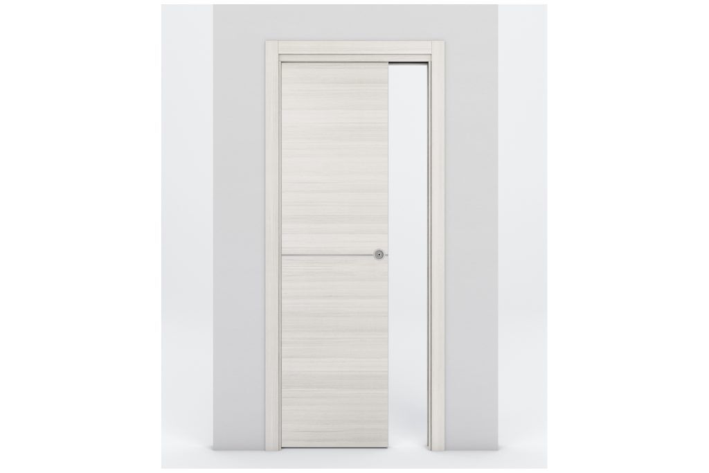 Nova Braga 1H Crema Matrix Laminated Modern Interior Door - Single Pocket