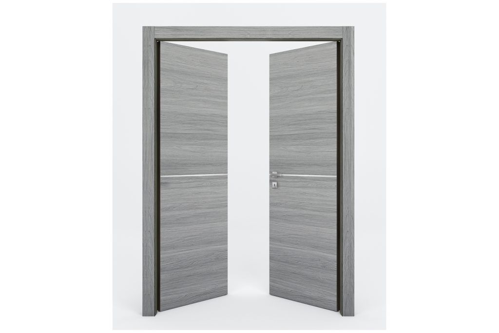 Nova Braga 1H Olmo Matrix Laminated Modern Interior Door - Double Door
