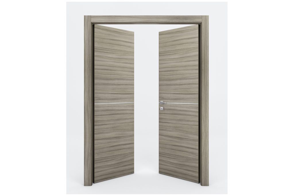 Nova Braga 1H Palissandro Matrix Laminated Modern Interior Door - Double Door