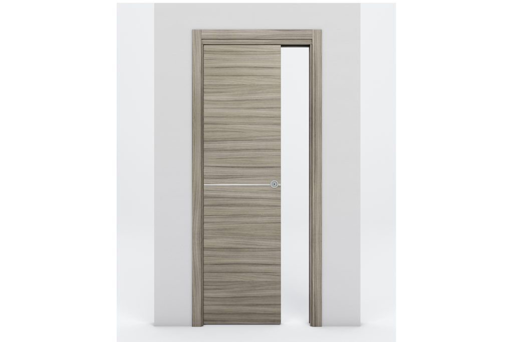Nova Braga 1H Palissandro Matrix Laminated Modern Interior Door - Single Pocket