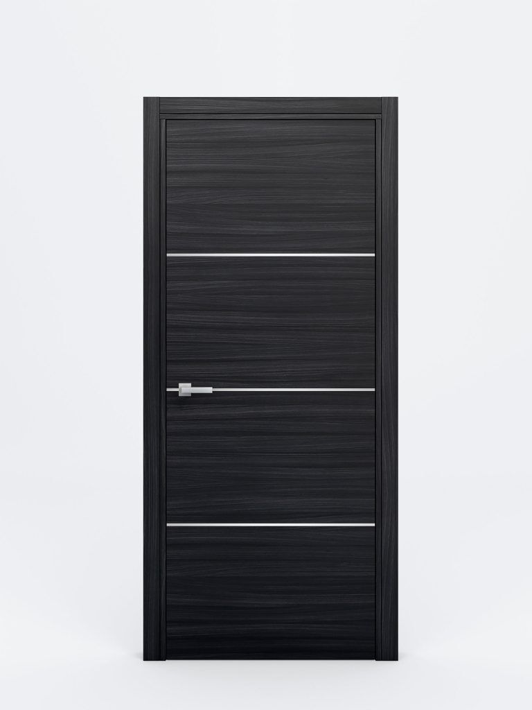 Braga 3H Blu Matrix Laminated Modern Interior Door - Single Door
