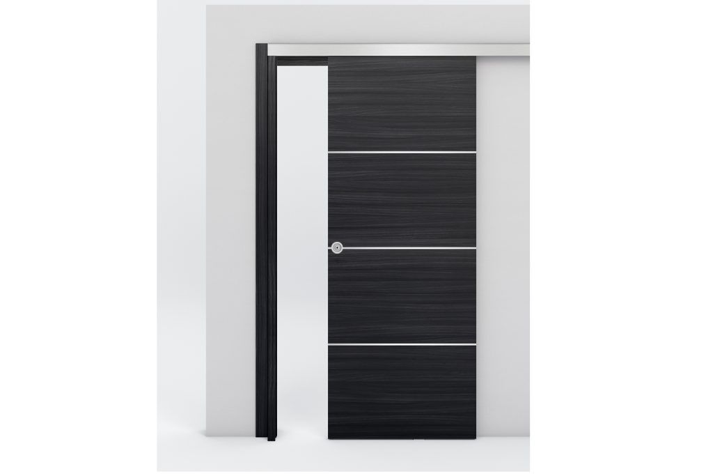 Nova Braga 3H Blu Matrix Laminated Modern Interior Door - Bypass Door